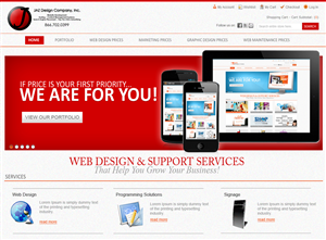 Web Design by deepika for JAZ Design Company | Design #1344651