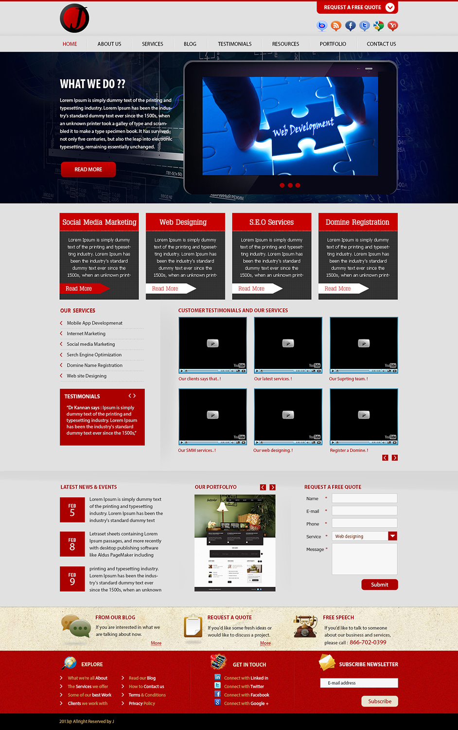 Web Design by DONE for JAZ Design Company | Design #1359115