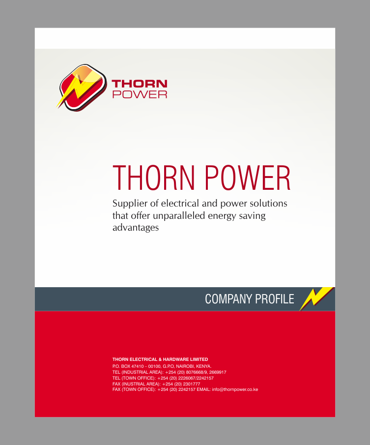 Brochure Design by nng for Thorn Electrical & Hardware Limited | Design #4747390