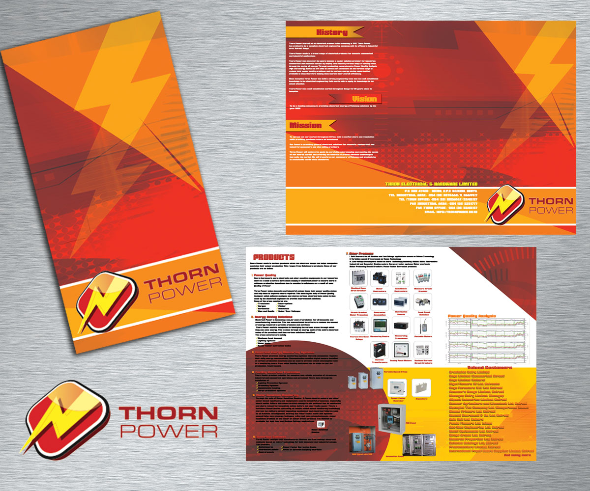 Diseño de Brochure por Christinaa_Lopez para Thorn Electrical & Hardware Limited | Diseño #4741705