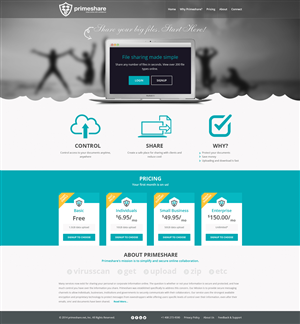Web Design by Hashim Creetto for Primeshare, Inc | Design: #5027008