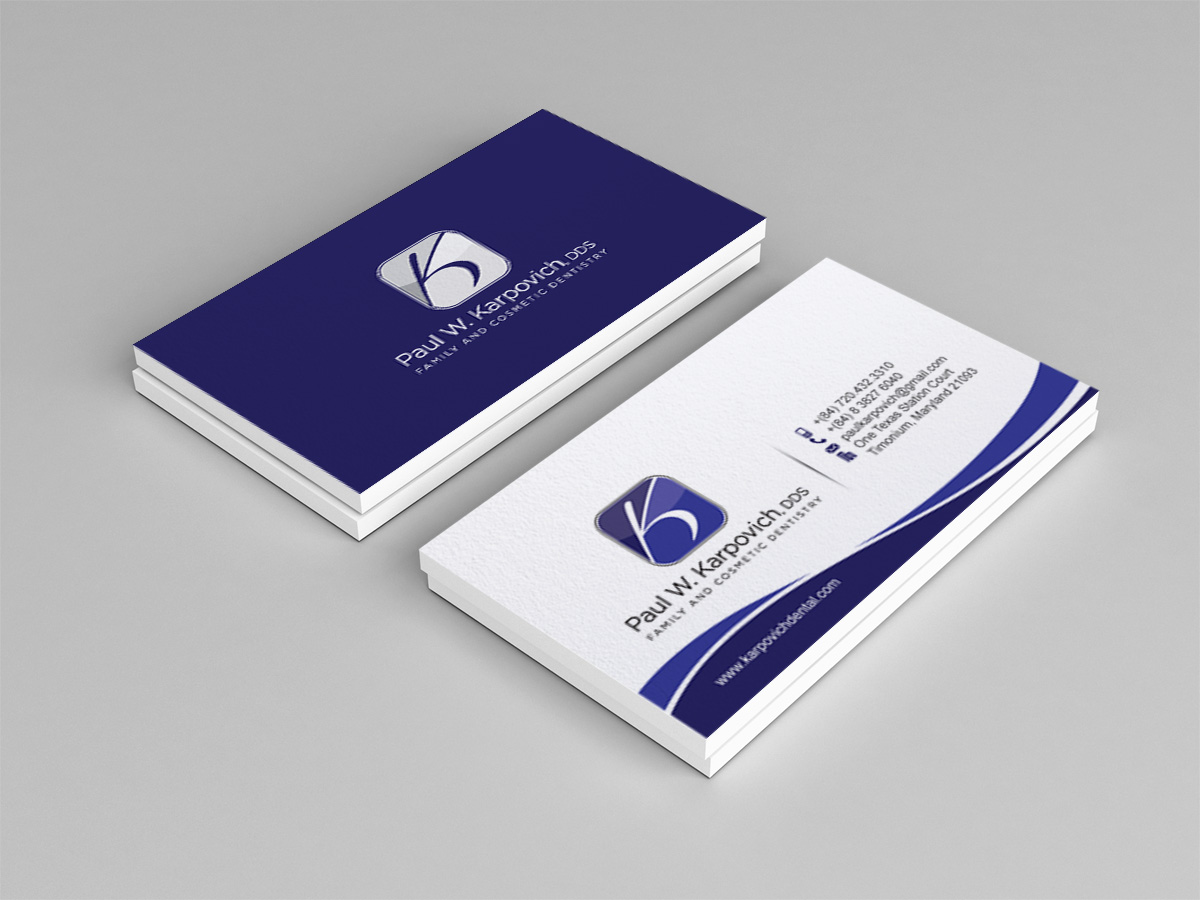 Diseño de Tarjeta de Presentación por Andrew para Paul Karpovich, DDS | Diseño #1375778