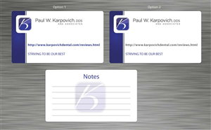 Business Card Design by Sbss for Paul Karpovich, DDS | Design: #1350839