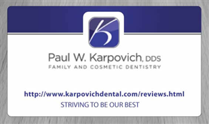 Business Card Design by Sbss for Paul Karpovich, DDS | Design: #1352042