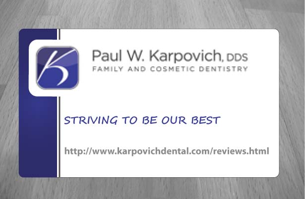Business Card Design by Sbss for Paul Karpovich, DDS | Design #1353839