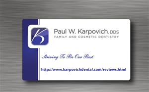 Business Card Design by Sbss for Paul Karpovich, DDS | Design: #1354387