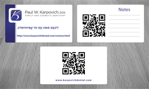 Business Card Design by Sbss for Paul Karpovich, DDS | Design: #1365649