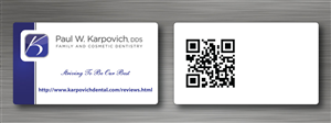 Business Card Design by Sbss for Paul Karpovich, DDS | Design: #1372524