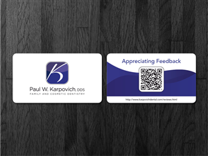 Business Card Design by Atvento Graphics for Paul Karpovich, DDS | Design: #1353928