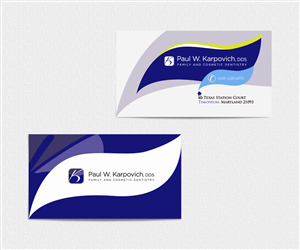 Business Card Design by haythamfarid for Paul Karpovich, DDS | Design #1365077