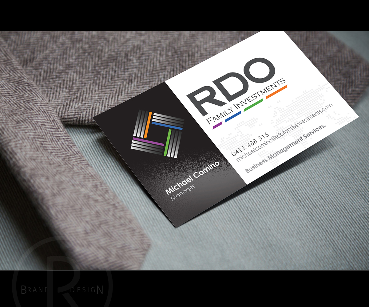 Business Card Design by Rich_LHA for RDO Family Investments Pty Ltd | Design #4809005
