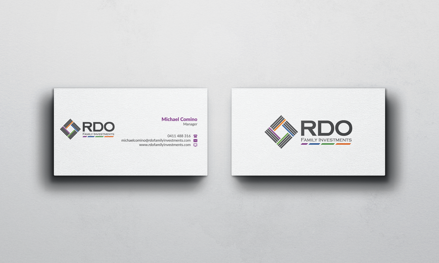 Business Card Design by WebixBD for RDO Family Investments Pty Ltd | Design #4742479