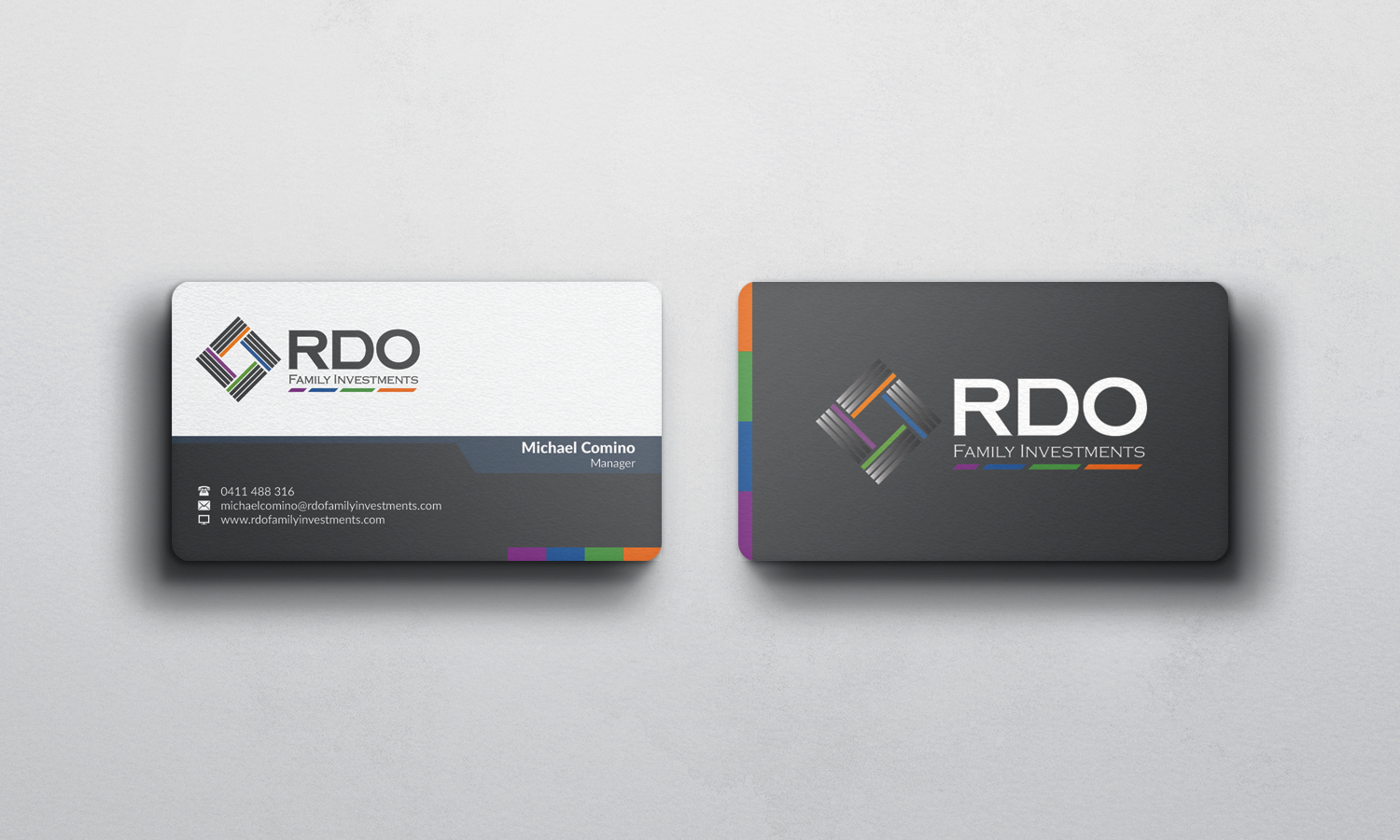 Business Card Design by WebixBD for RDO Family Investments Pty Ltd | Design #4742508