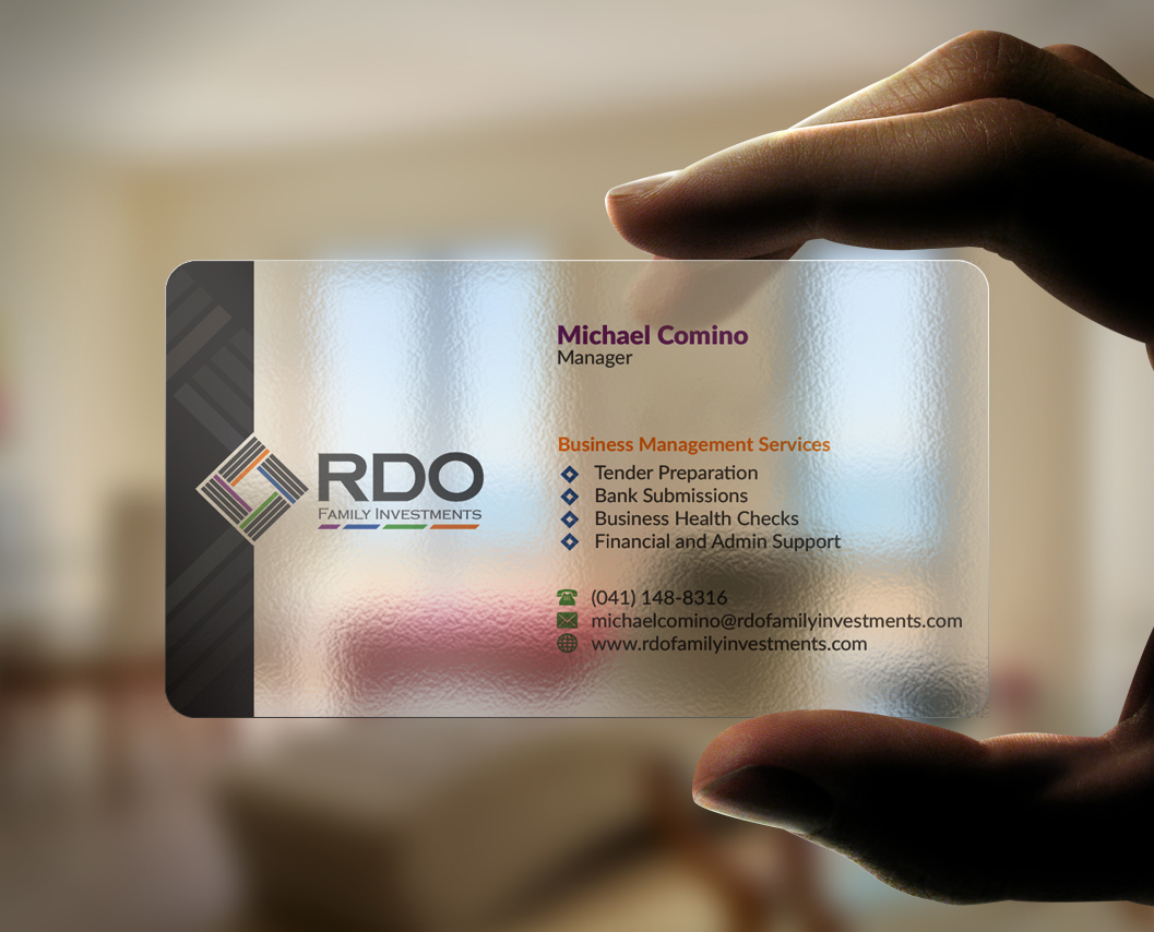 Business Card Design by WebixBD for RDO Family Investments Pty Ltd | Design #4765343