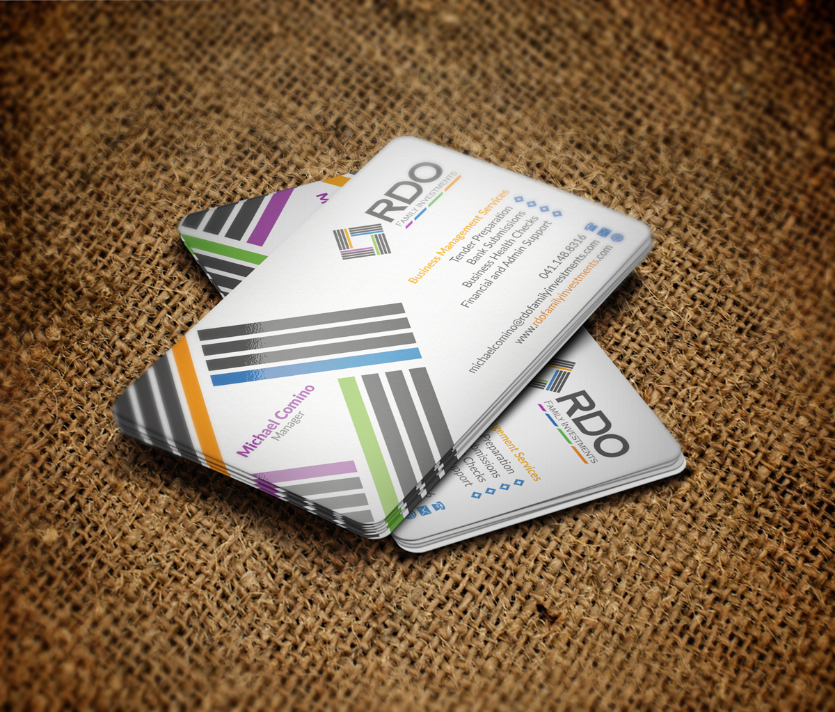 Business Card Design by WebixBD for RDO Family Investments Pty Ltd | Design #4765442