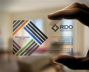 Business Card Design by WebixBD for RDO Family Investments Pty Ltd | Design: #4765452