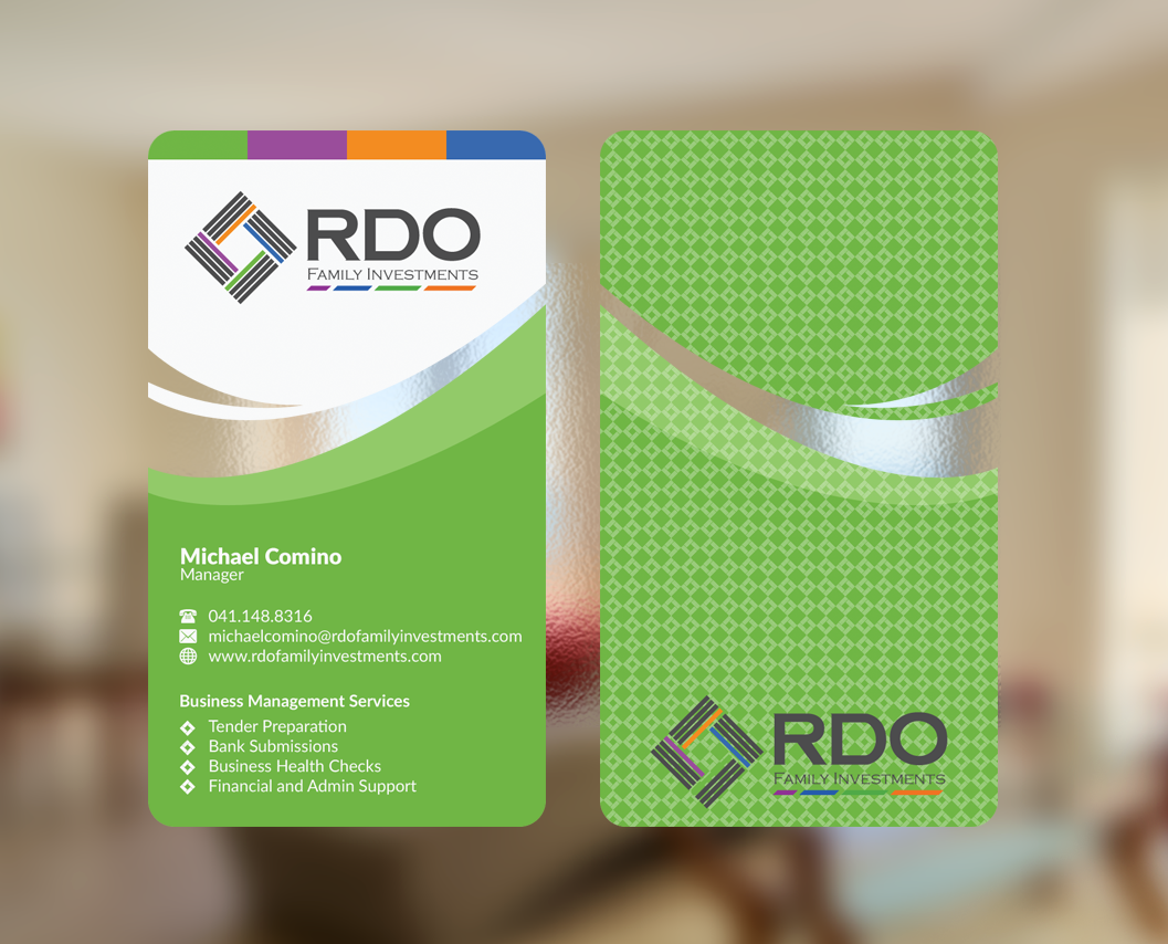 Business Card Design by WebixBD for RDO Family Investments Pty Ltd | Design #4771638