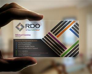 Business Card Design by WebixBD for RDO Family Investments Pty Ltd | Design: #4773537