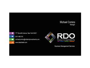 Diseño de Tarjeta de Presentación por snowymasterdesigns para RDO Family Investments Pty Ltd | Diseño: #4781993