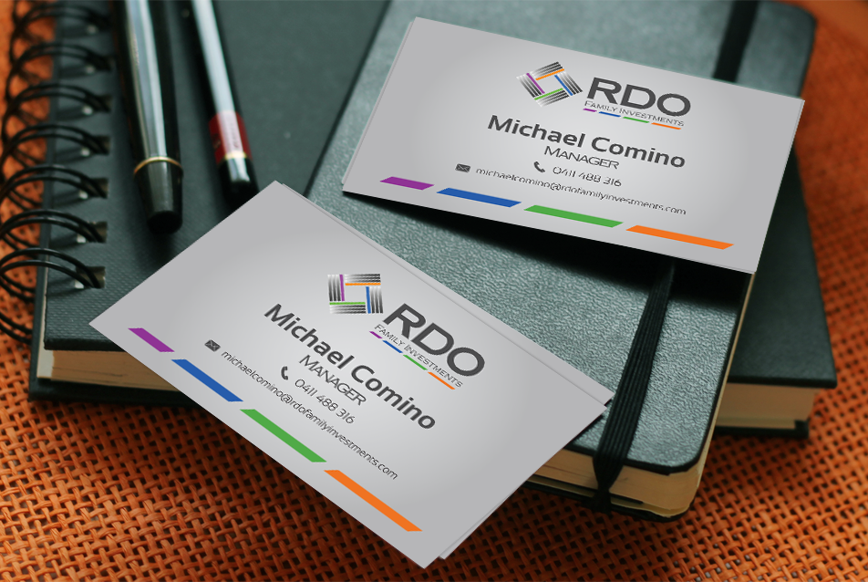 Visitenkarten-Design von CreateON für RDO Family Investments Pty Ltd | Design #4743703