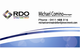 Business Card Design by SOHIL SOLANKI for RDO Family Investments Pty Ltd | Design: #4750179