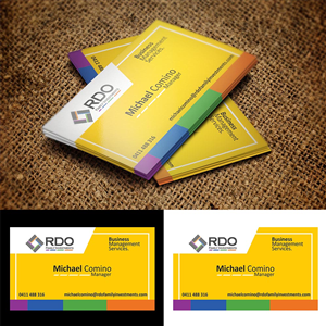 Business Card Design by IAMGDESIGNER for RDO Family Investments Pty Ltd | Design #4739363