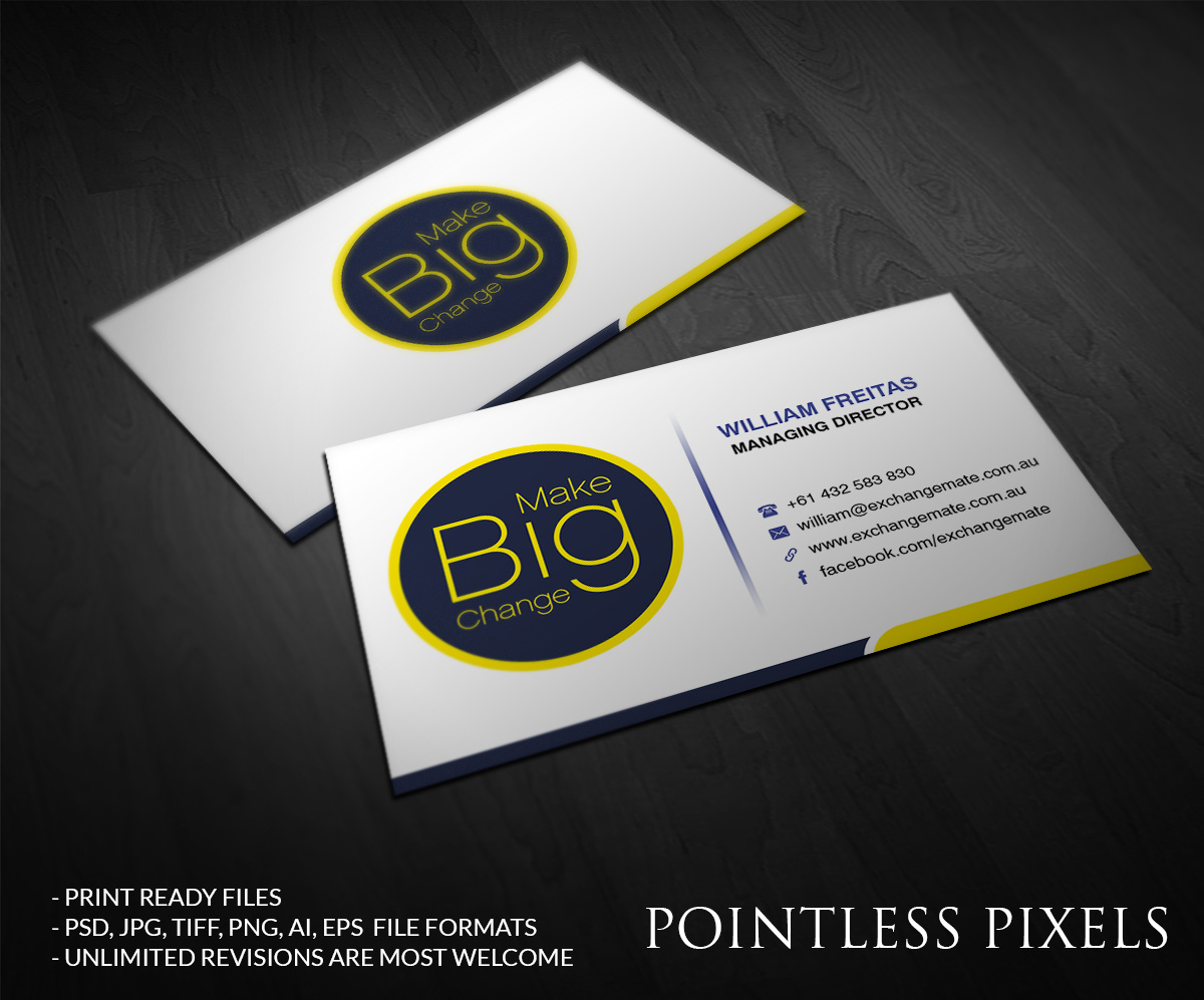 Business Card Design by Pointless Pixels India for this project | Design #4748520