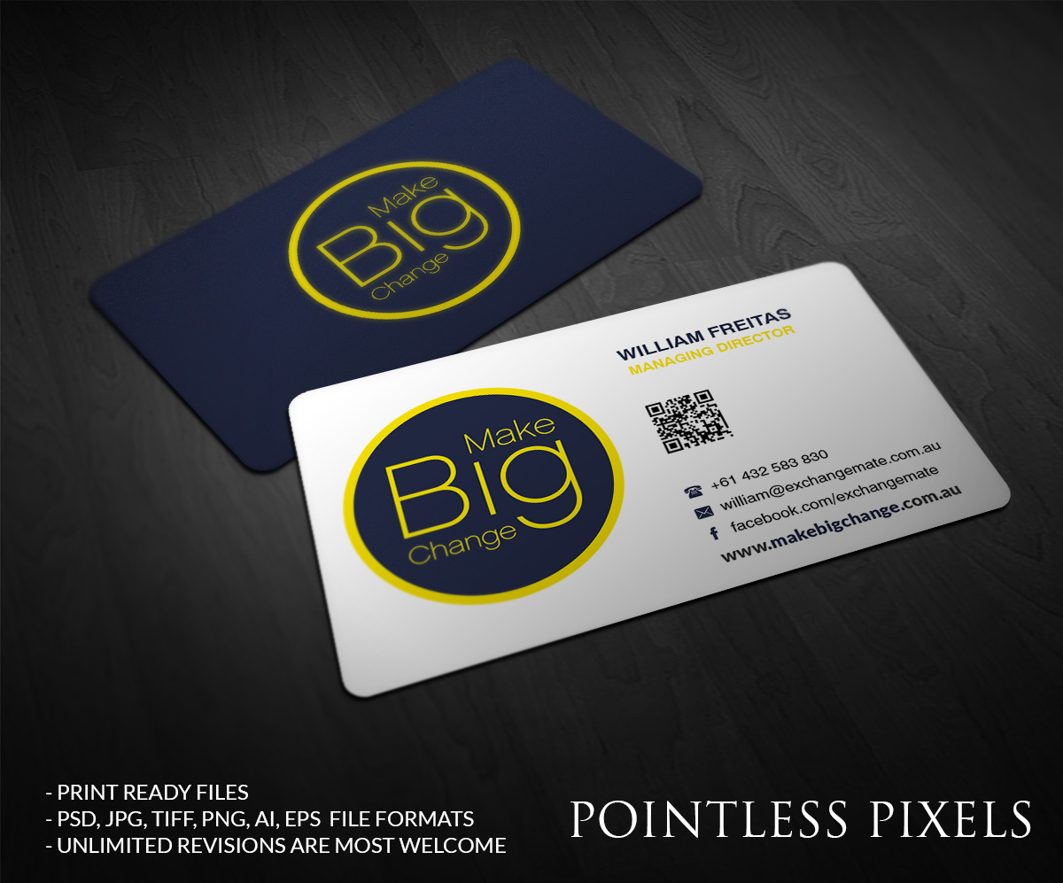 Business Card Design by Pointless Pixels India for this project | Design #4748522