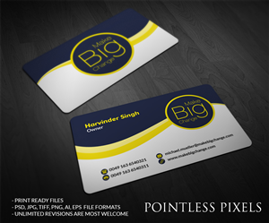 Business Card Design by Pointless Pixels India for this project | Design: #4751370