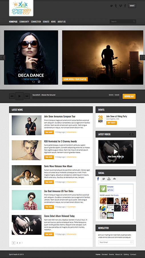 Wordpress Design by desarrollos720 for Community Educational Broadcasting, Inc. | Design #1389758