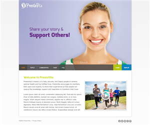 FRESH WEB DESIGN FOR A HEALTH - SOCIAL NETWORK  | Web Design by MIND