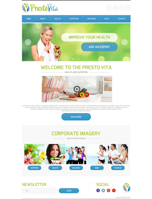 FRESH WEB DESIGN FOR A HEALTH - SOCIAL NETWORK  | Web Design by Behriatech