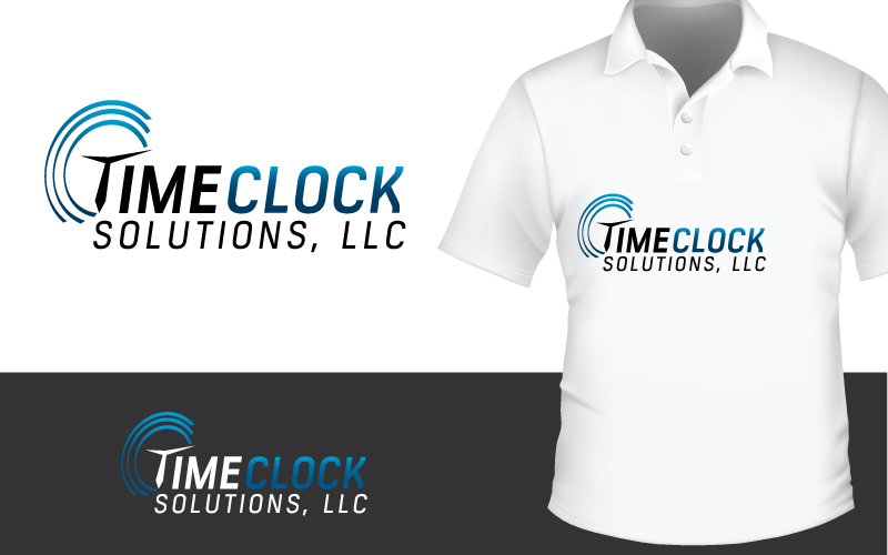 It Company Logo Design for Time Clock Solutions, LLC by XZen Design