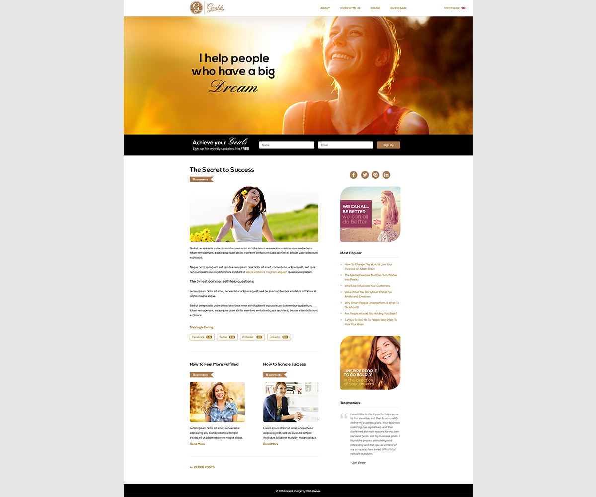 Web Design by webheroes for this project | Design #4797080