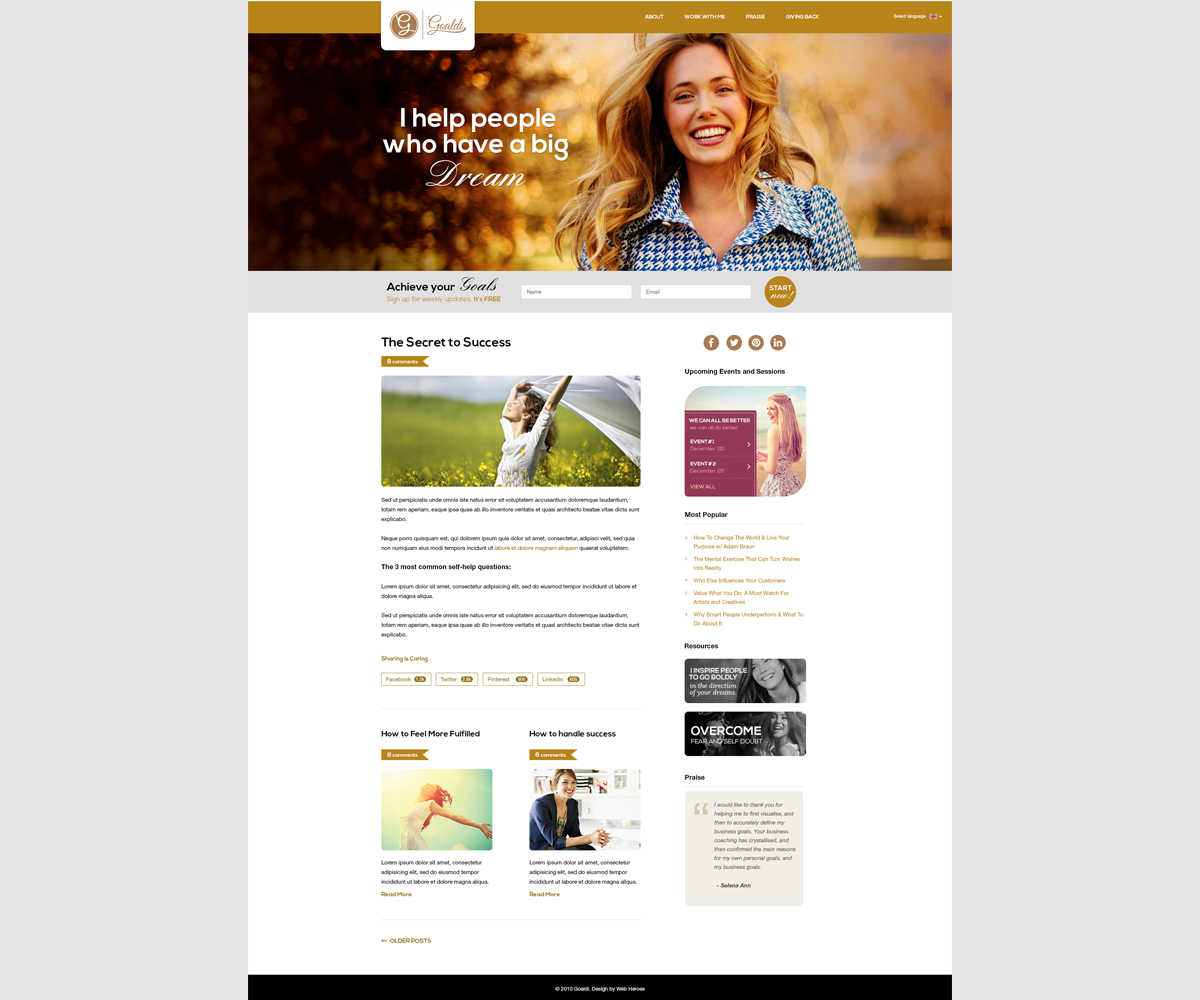 Web Design by webheroes for this project | Design #4806619