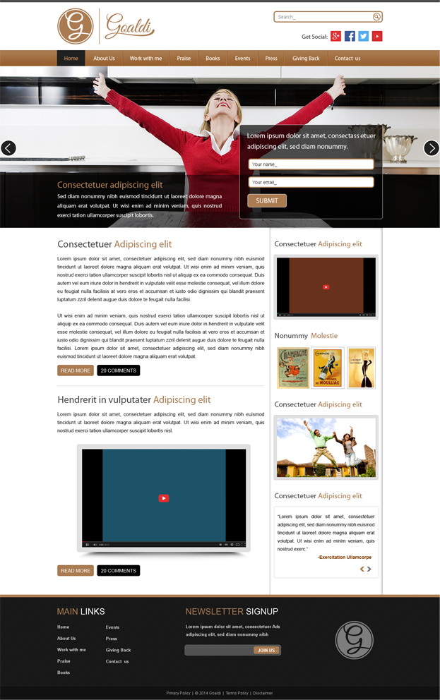 Web Design by craftyweb for this project | Design #4807151