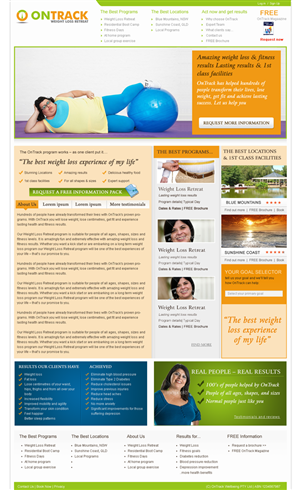 Web Design by rajesh prn for OnTrack Wellbeing PTY Ltd | Design: #225746