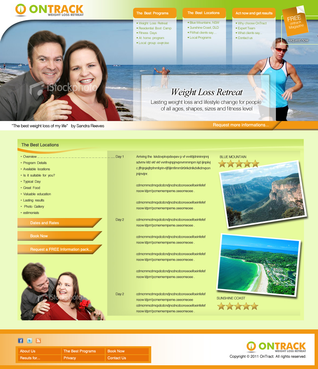 Web Design by ganz abecia for OnTrack Wellbeing PTY Ltd | Design #228947