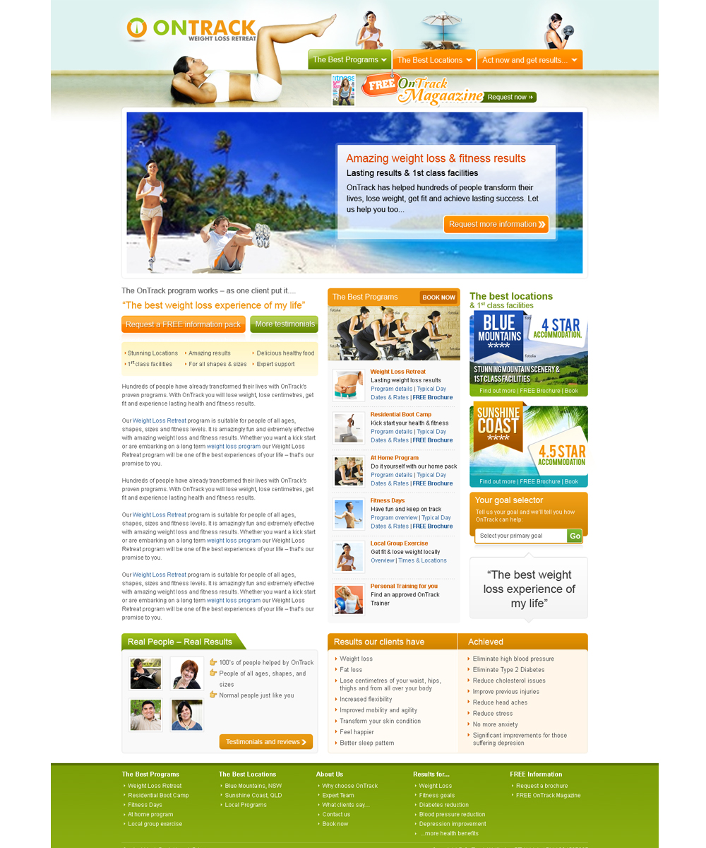 Diseño Web por Mayank Patel para OnTrack Wellbeing PTY Ltd | Diseño #237652