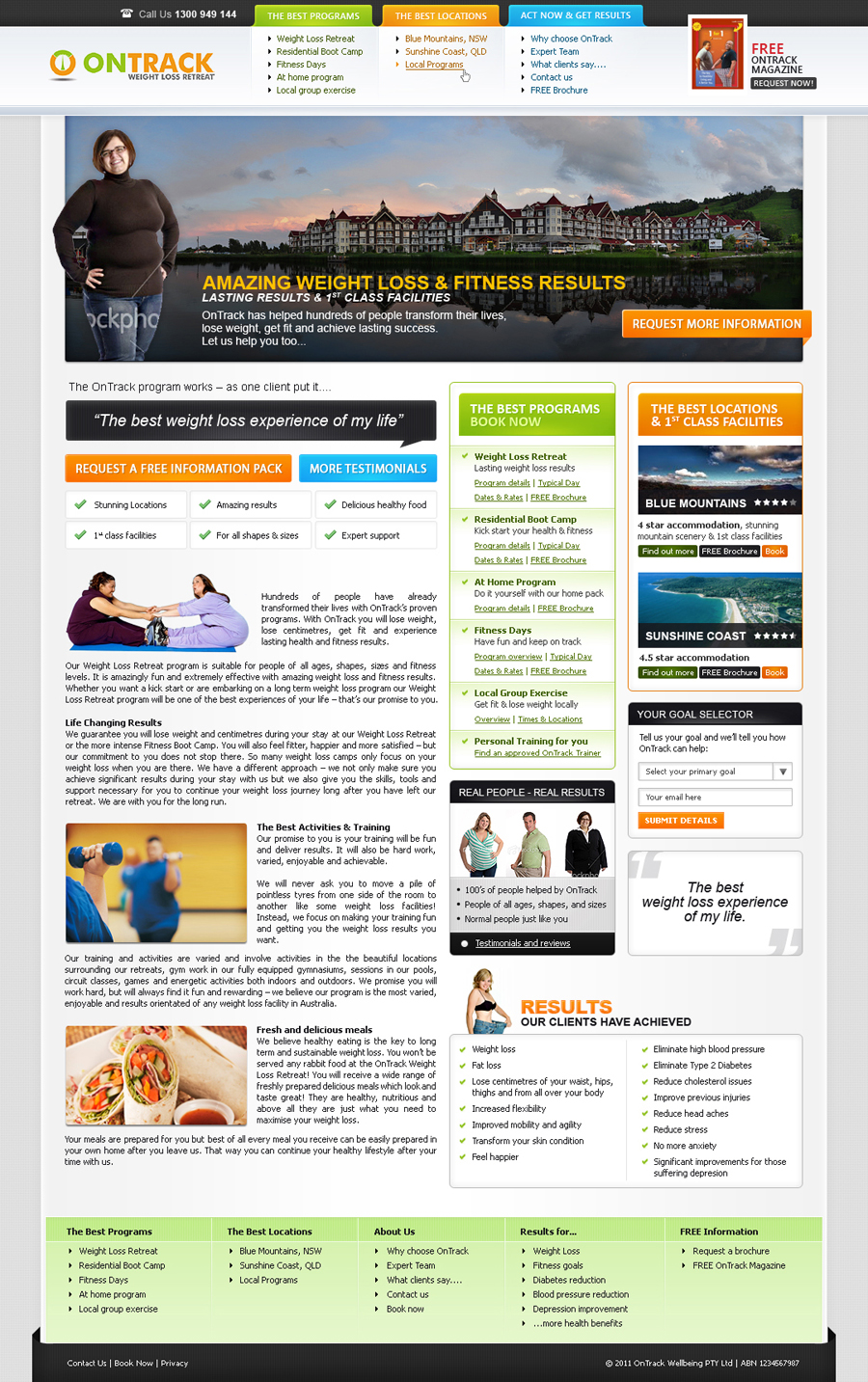 Web Design by James for OnTrack Wellbeing PTY Ltd | Design #226618