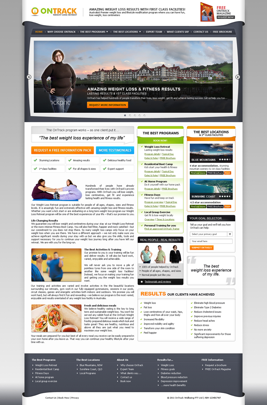 Web Design by James for OnTrack Wellbeing PTY Ltd | Design #231574