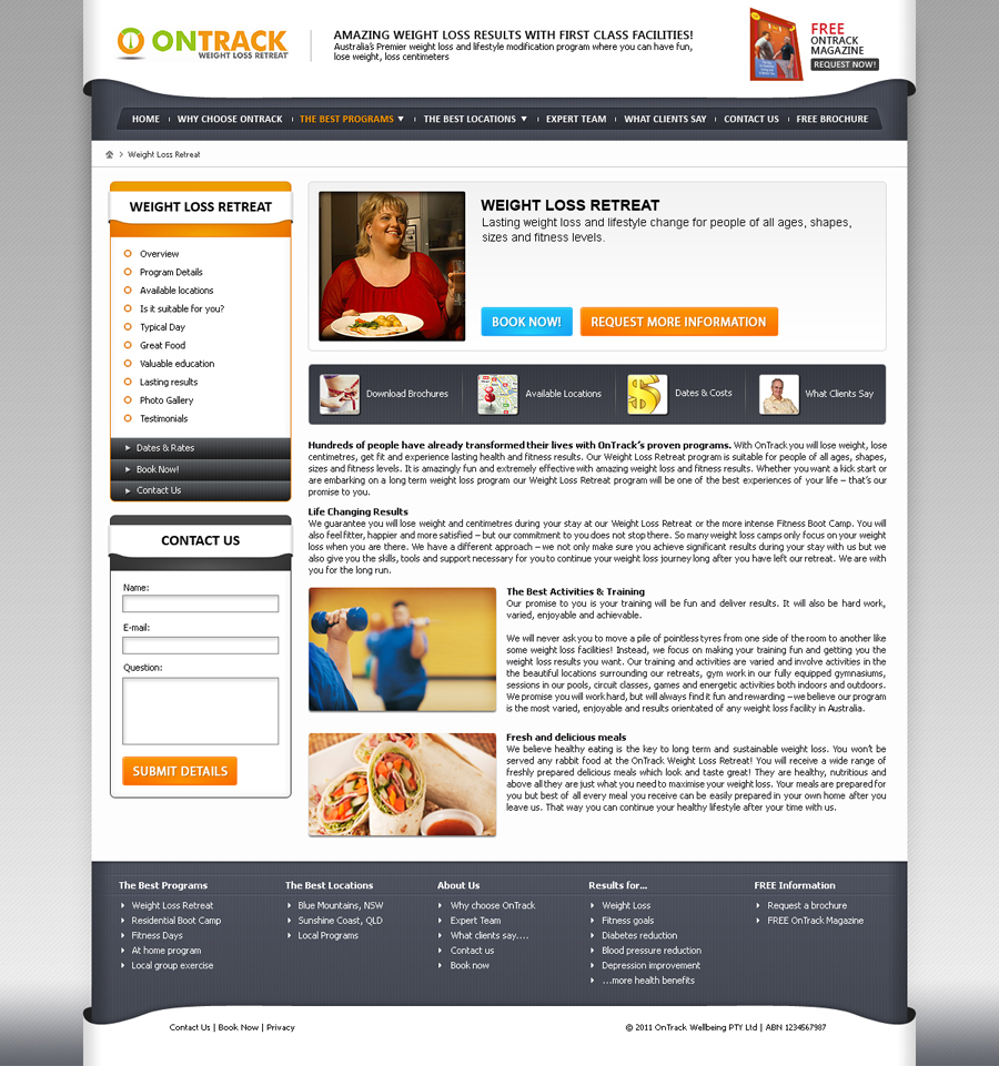Web Design by James for OnTrack Wellbeing PTY Ltd | Design #231736