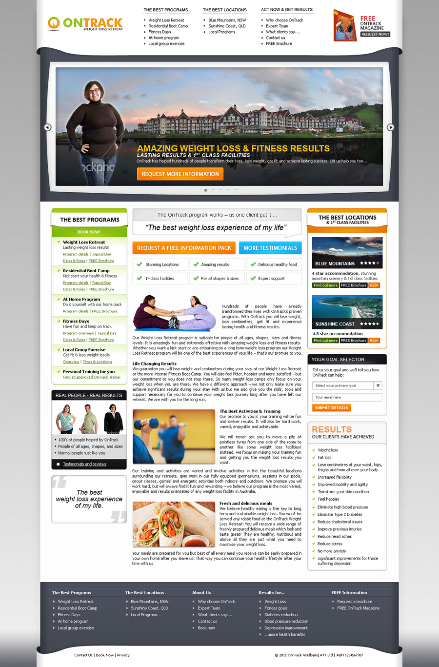 Web Design by James for OnTrack Wellbeing PTY Ltd | Design #231818
