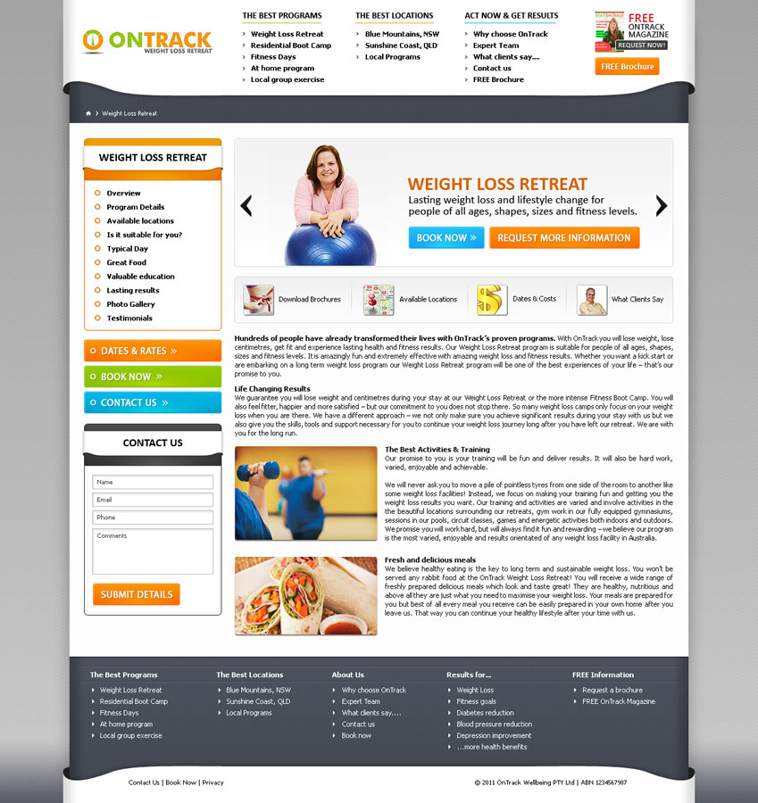 Web Design by James for OnTrack Wellbeing PTY Ltd | Design #237485