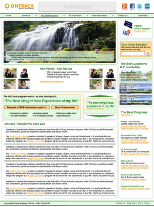 Web Design by MasqueradeCircus for OnTrack Wellbeing PTY Ltd | Design: #233056