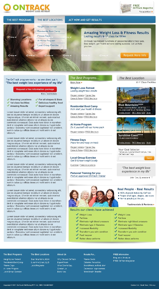 Web-Design von mincedfruits für OnTrack Wellbeing PTY Ltd | Design #230672