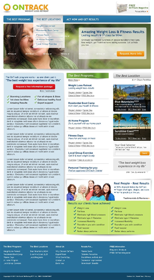 Web Design by mincedfruits for OnTrack Wellbeing PTY Ltd | Design: #230672