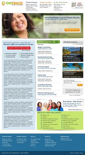 Web Design by mincedfruits for OnTrack Wellbeing PTY Ltd | Design: #232610