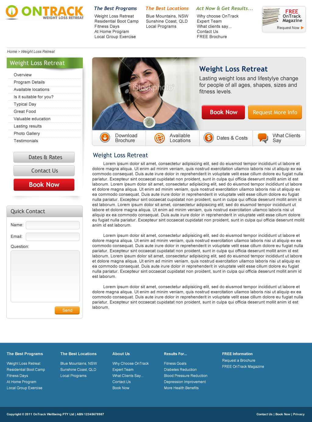 Web-Design von mincedfruits für OnTrack Wellbeing PTY Ltd | Design #232677