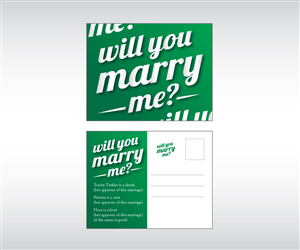 Will you marry me post card